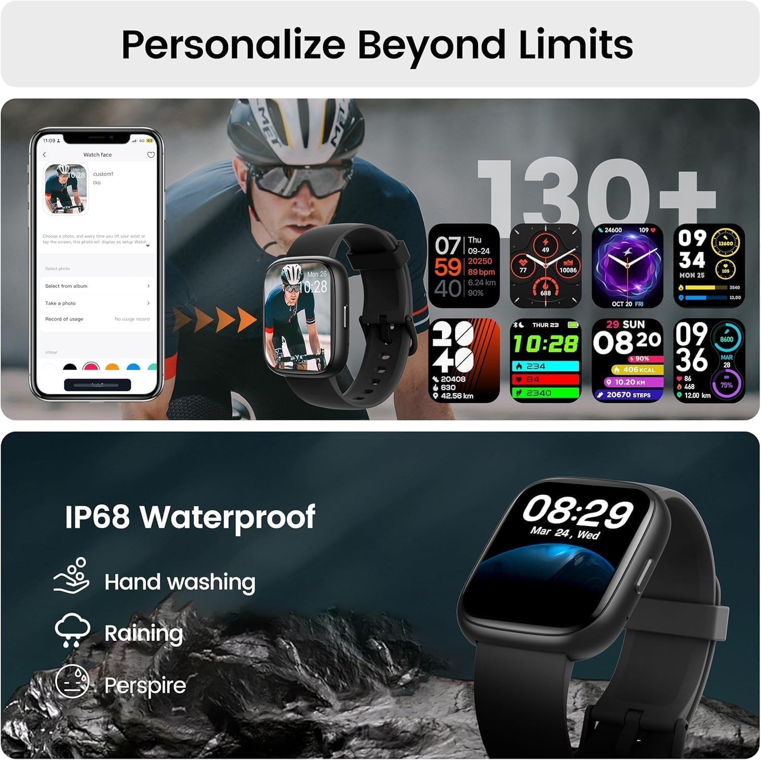 Reloj Inteligente de Mujer Hombre para Iphone Apple Samsung Android y Bluetooth