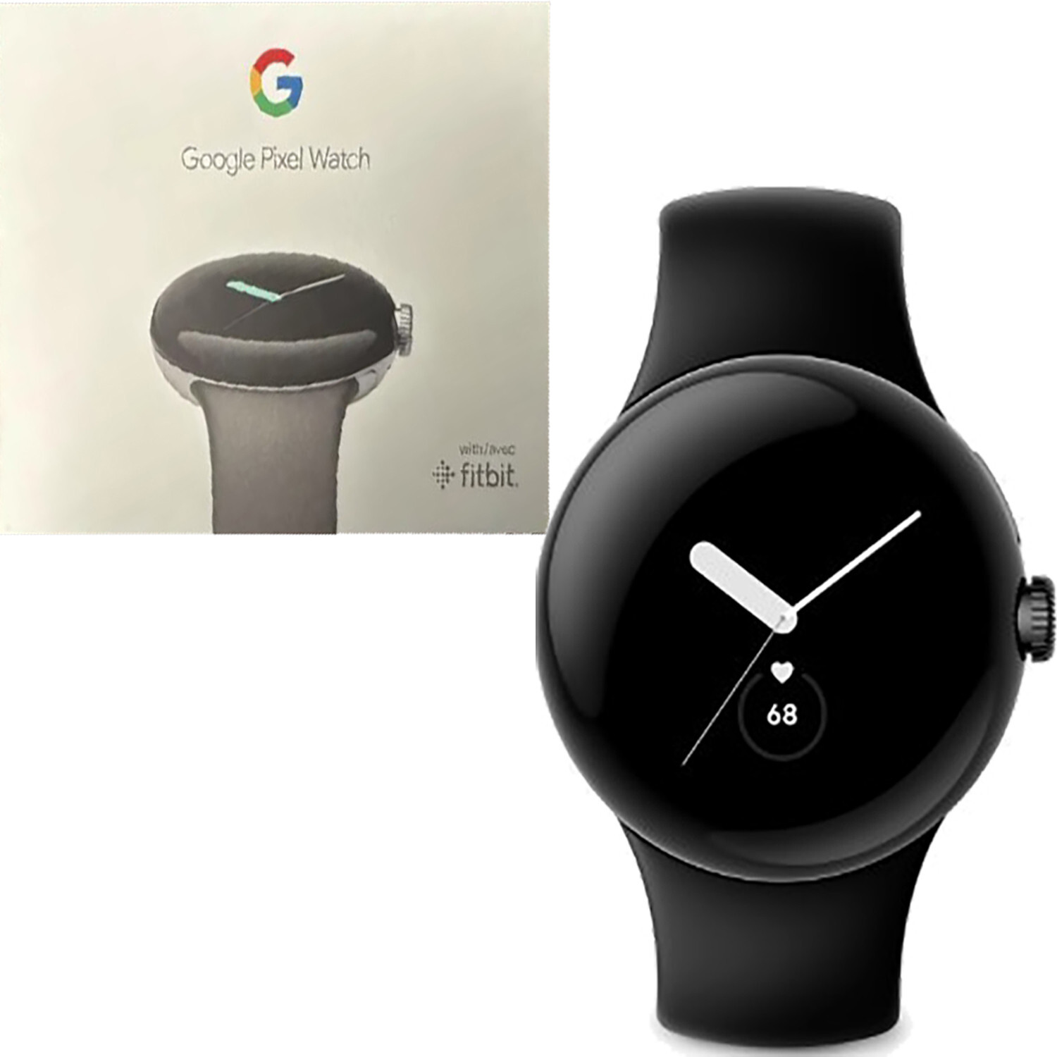 Google Pixel Watch Matte Black case/Obsidian Active 32GB +2GB WIFI+Bluetooth NEW