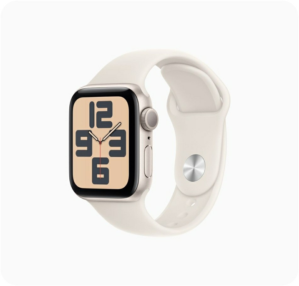 Apple Watch SE 2 40mm Starlight Aluminum – Starlight Sport Band MXEF3LL/A