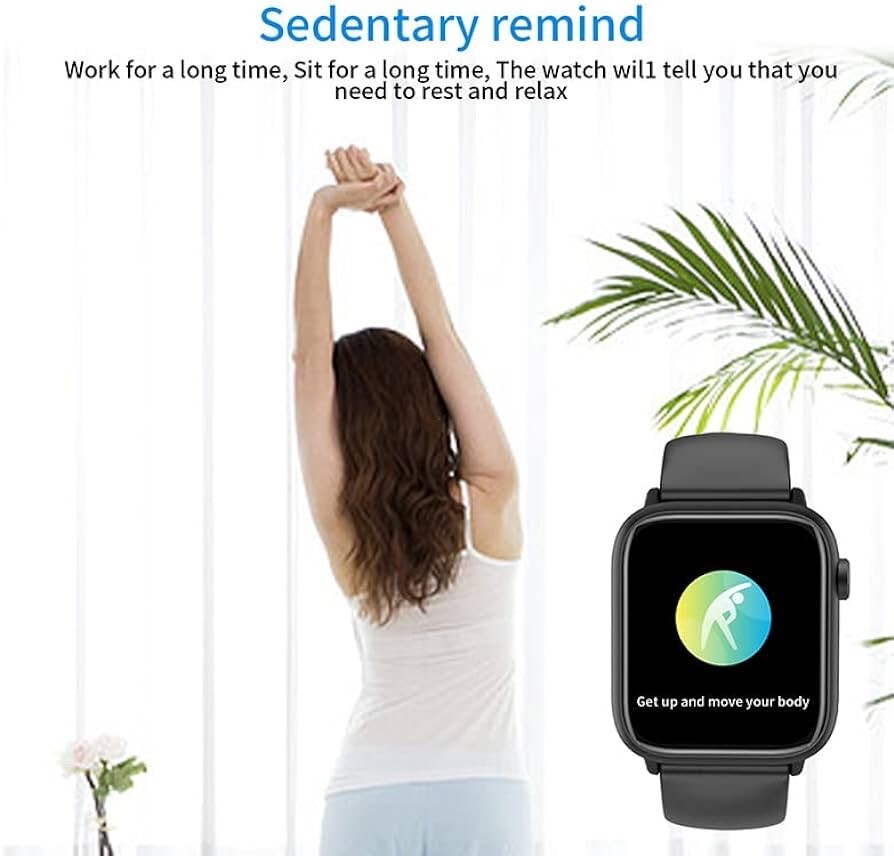 Gowqino Smart Watch Answer/Make Call,1.85’Touch Screen Fitness Tracker