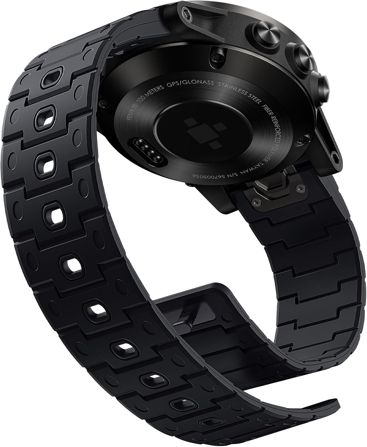 Black Magnetic Band for Garmin Fenix 8 43mm Quick Fit 20mm Replacement Strap