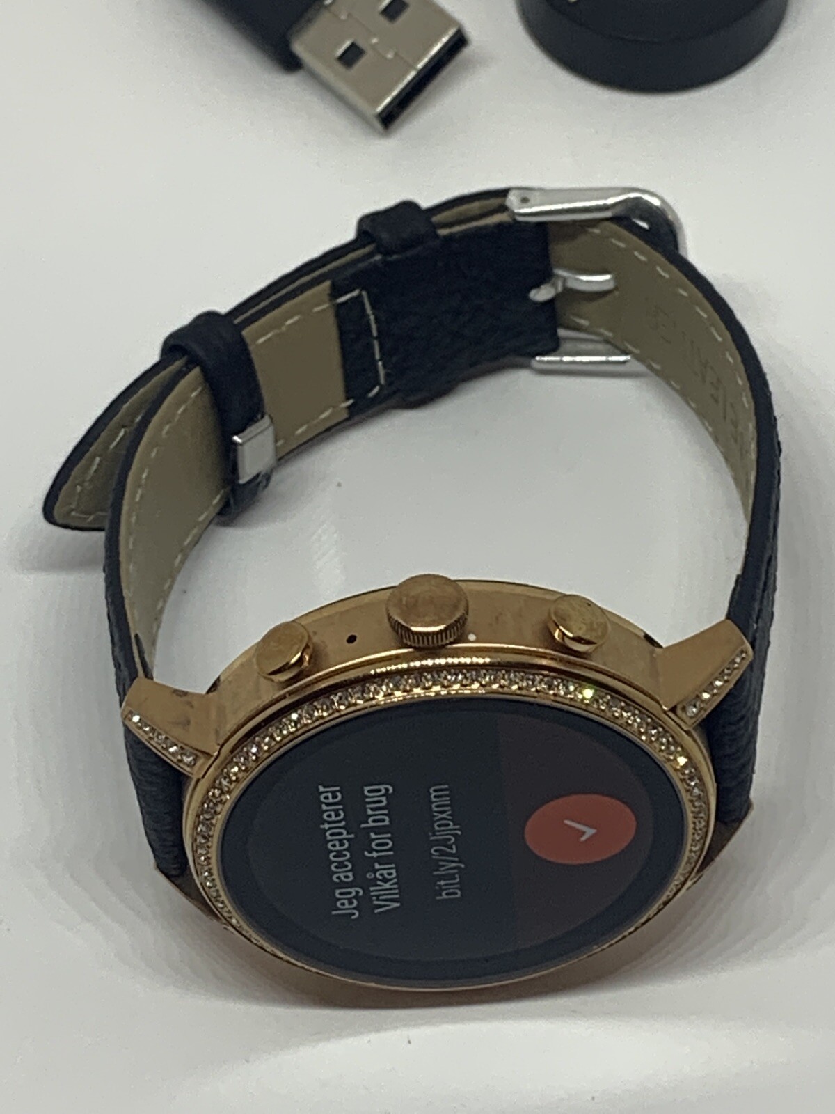Fossil Gen 4 Authentic Digital Dial Smart Watch Custom Band FTW6015 QT473