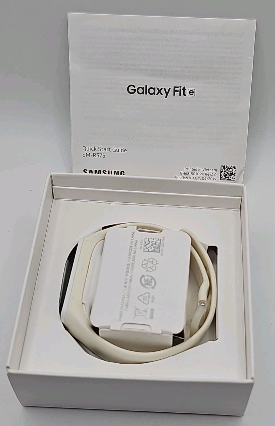 Samsung Galaxy Fit E SM-R375 Activity Tracker Smart Watch With Box Etc.