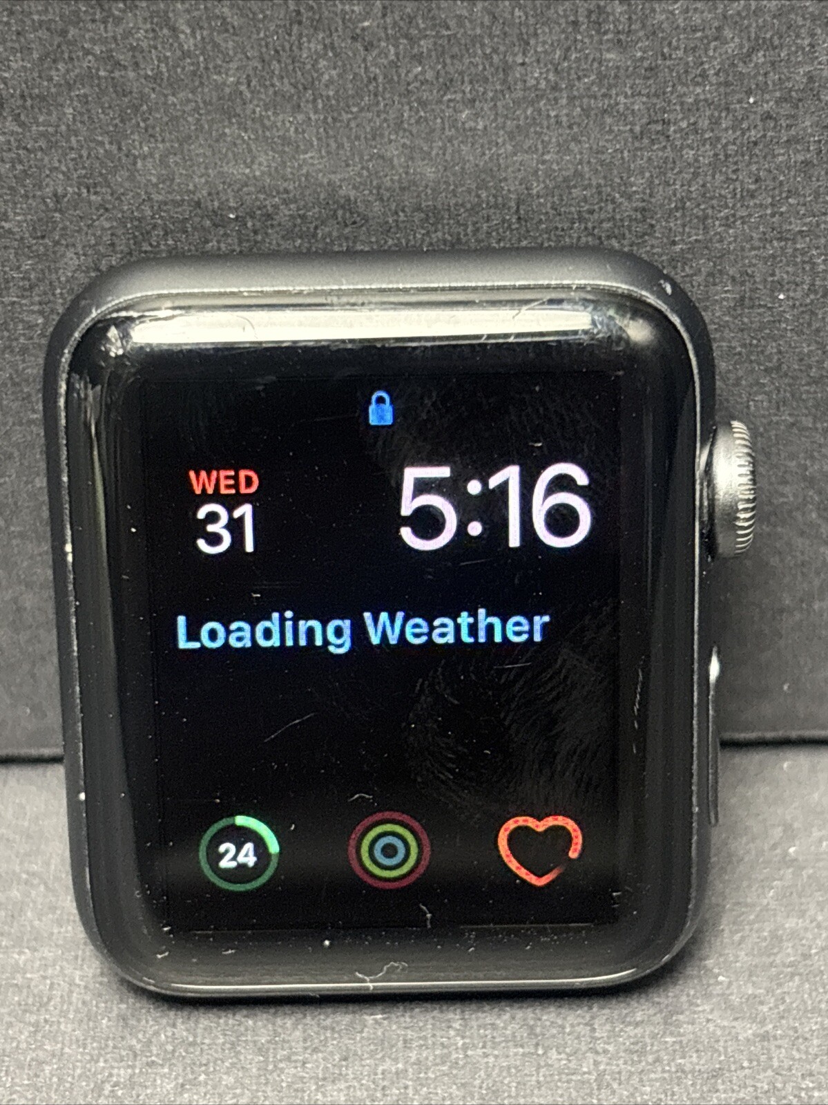 PARTS ONLY Apple Watch Series 3 42mm Space Gray A1859 Aluminum Case No Band