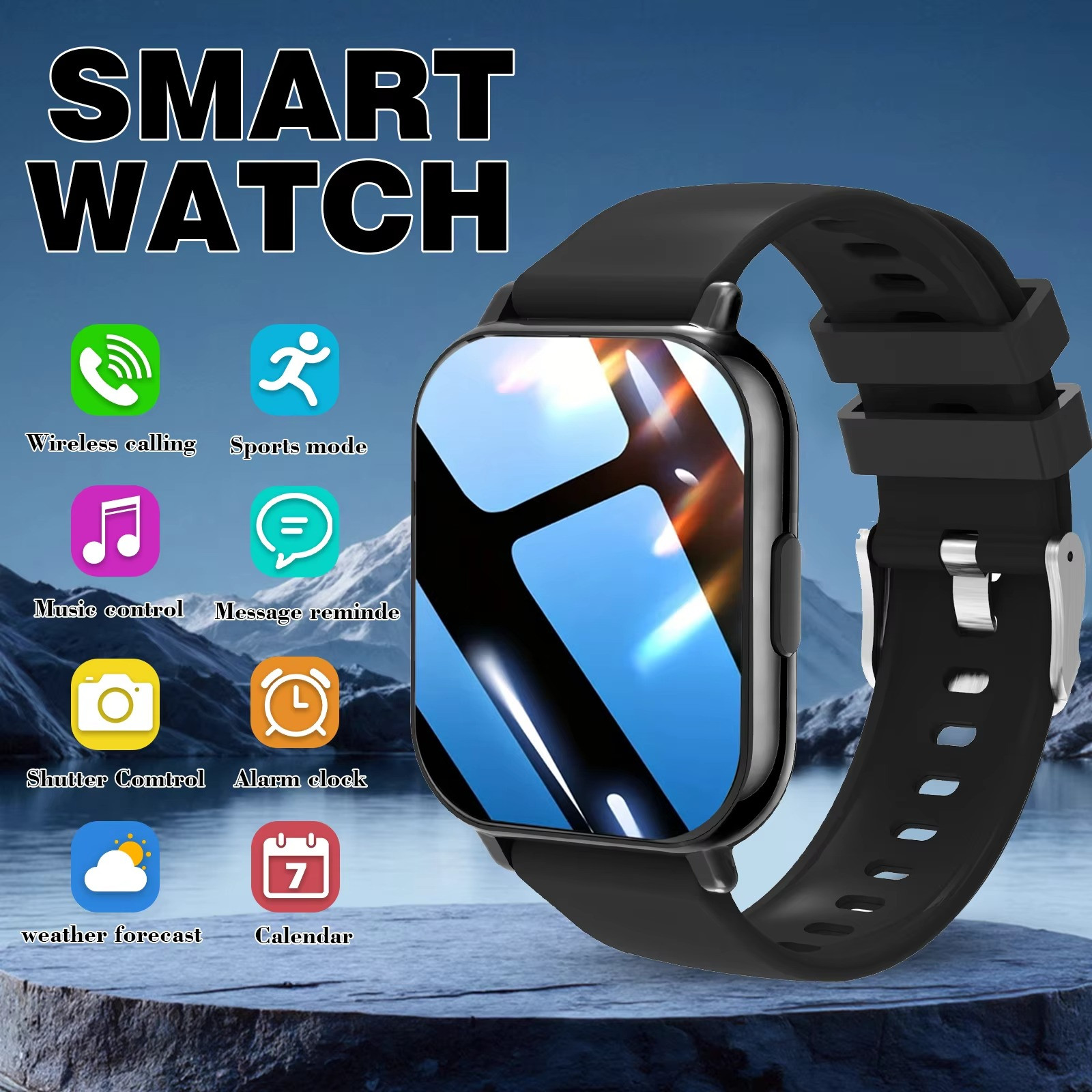 Smart Watch Bluetooth Call Fitness Tracker Heart Rate Monitor 1.81″