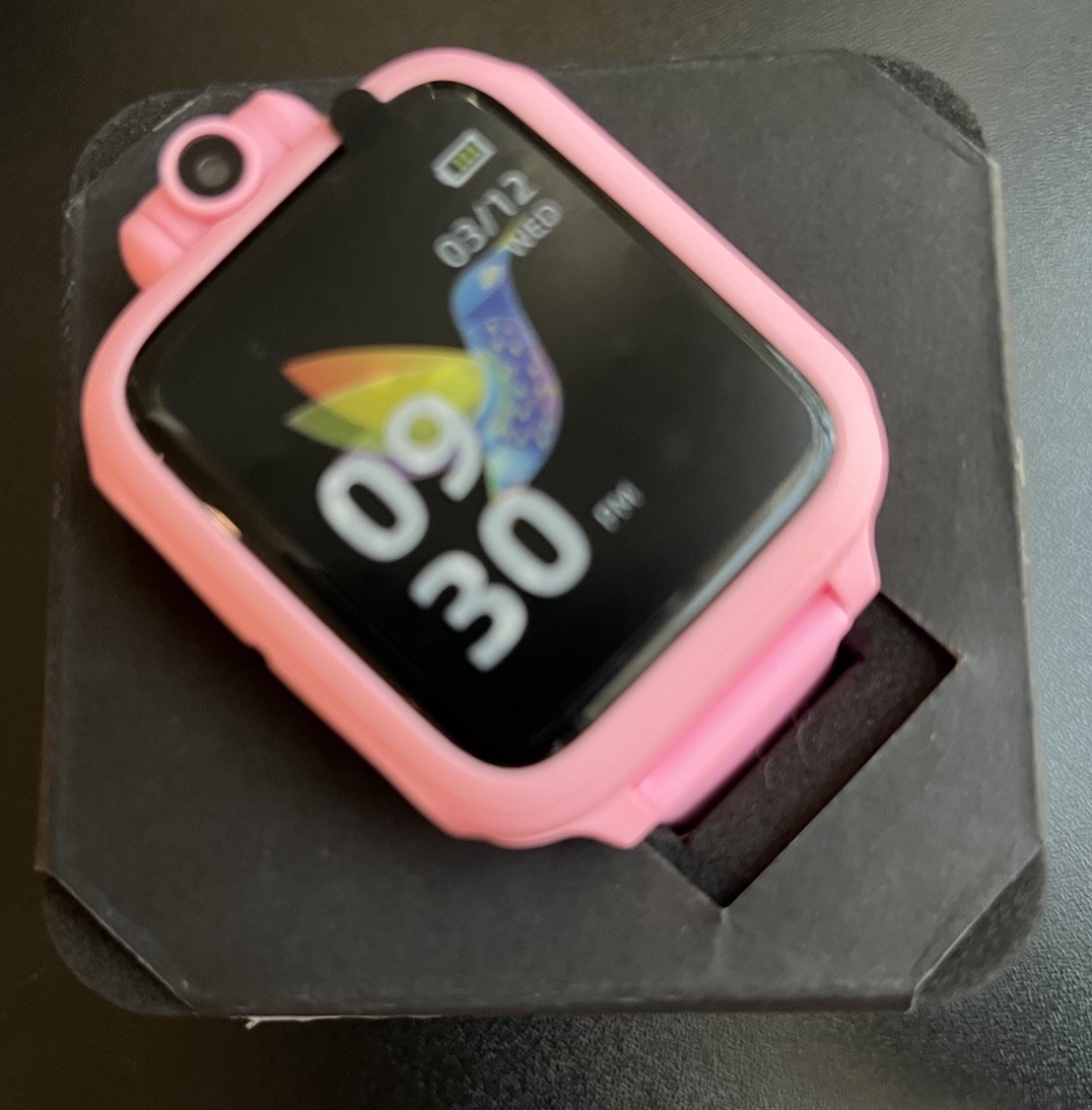 Smart Kids Watch Pink Silicone Band Plastic Case Camera Games Music Alarm