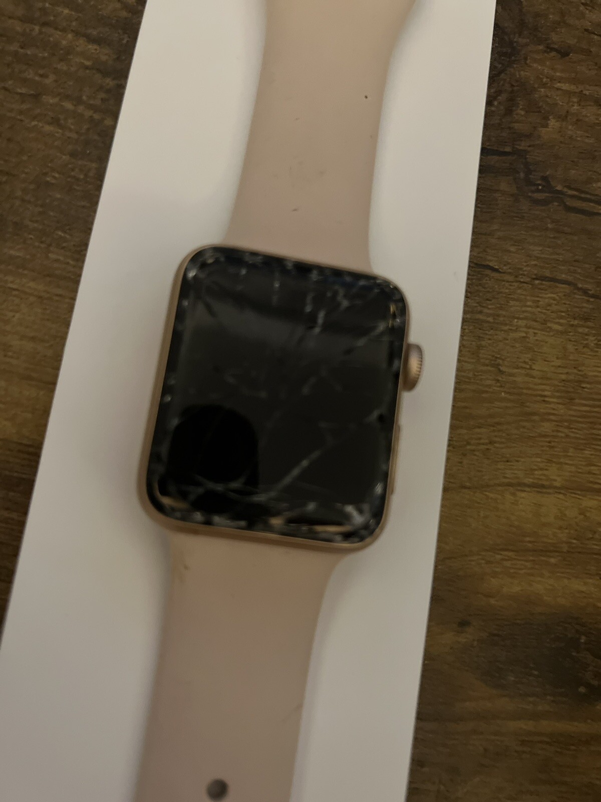 Apple Watch Series 3 42mm Gold Aluminium Case with Pink Sand Sport Band (GPS…