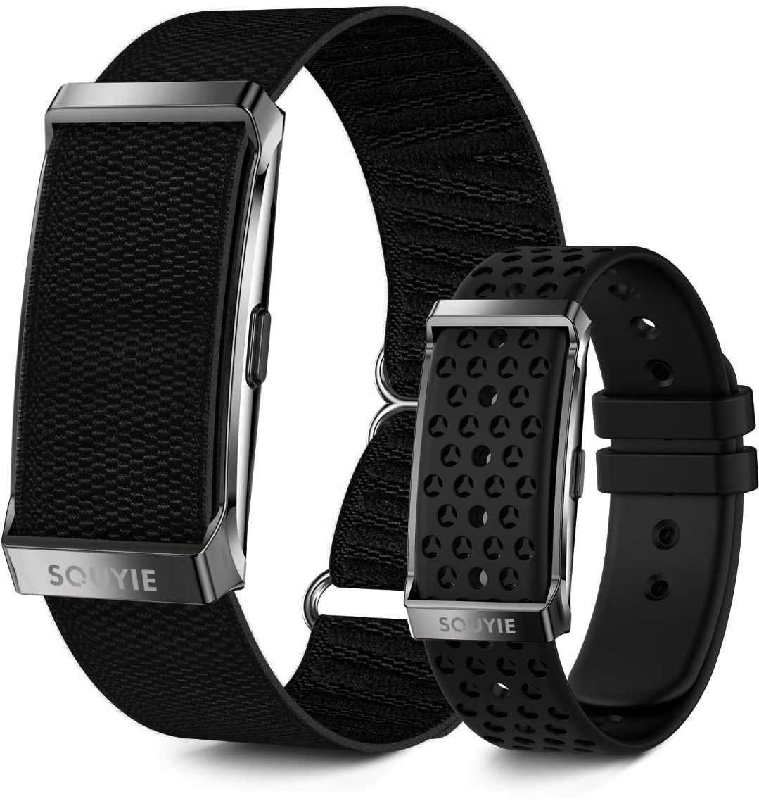 SOUYIE Smart Bracelet -Men Women Sleep, Heart Rate, BP, HRV, & Stress Monitor