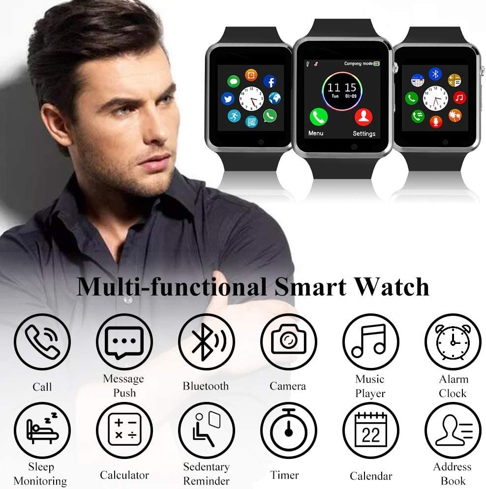 Bluetooth Smart watch Touchscreen make call and text