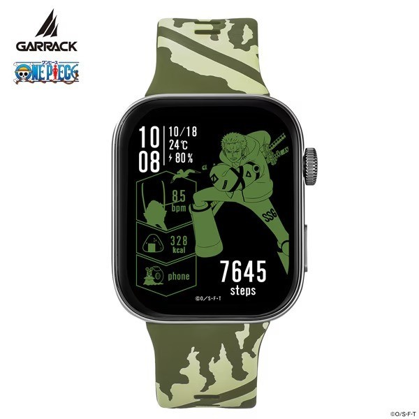 PSL GARRACK ONE PIECE Zoro Model / HUC-OP-FT3-Z Smartwatch From JAPAN Fedex