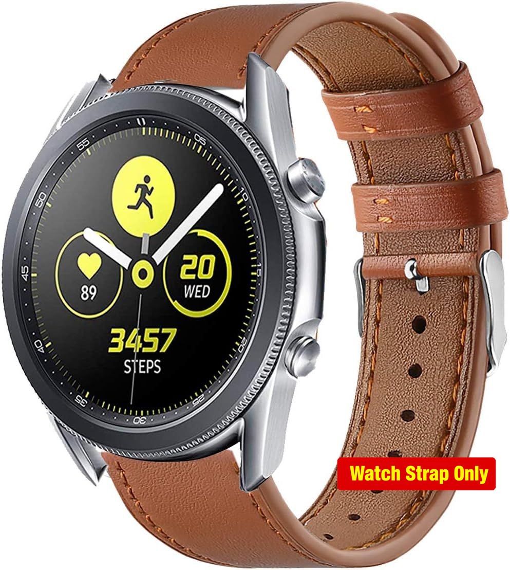 20MM Leather Strap Compatible with Garmin Venu 2 Plus and Forerunner 245