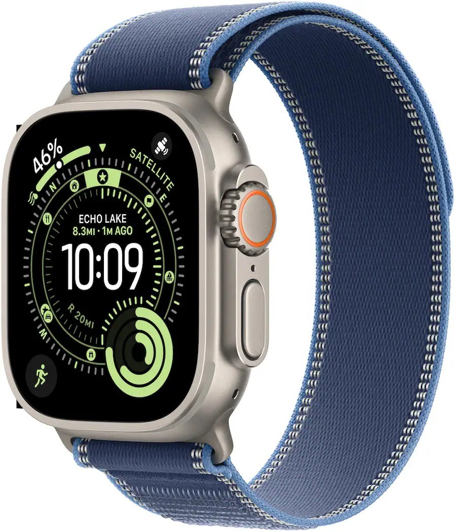 Apple Watch Ultra 3 (GPS + LTE) 49MM Titanium Case Blue/Bright Blue Trail Loop