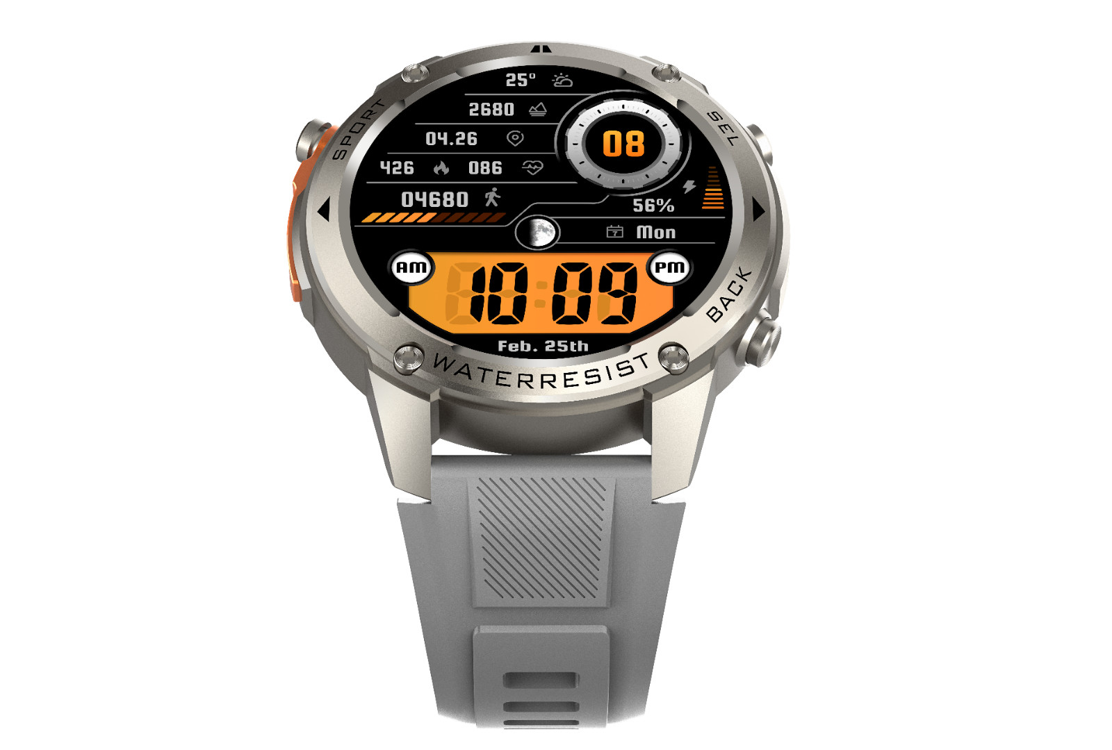 DM56 Smart Watch 1.43 Inch Full Touch Screen GPS Compass 5AT, MEJOR RELOJ.