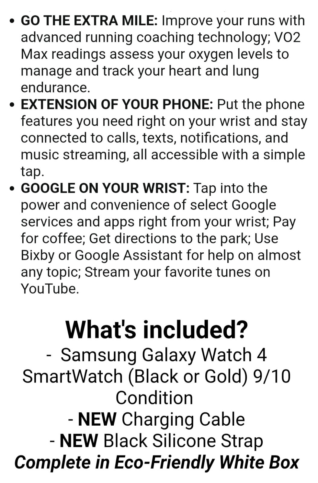 BRAND NEW Samsung Galaxy Watch4 R870/ Smart Watch Health Monitor Fitness Tracker