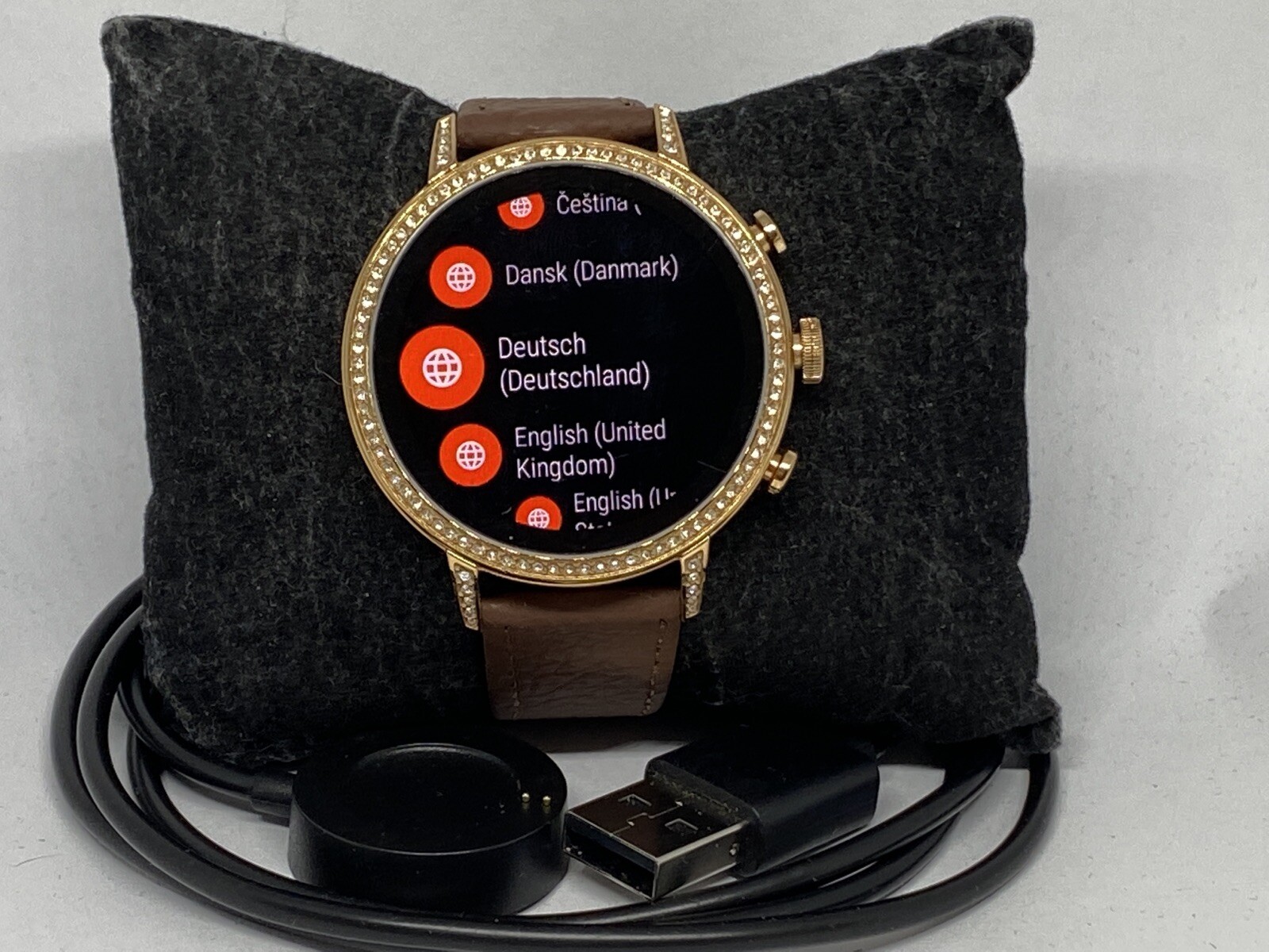 Fossil Gen 4 Authentic Digital Dial Smart Watch Custom Band FTW6015 LT292