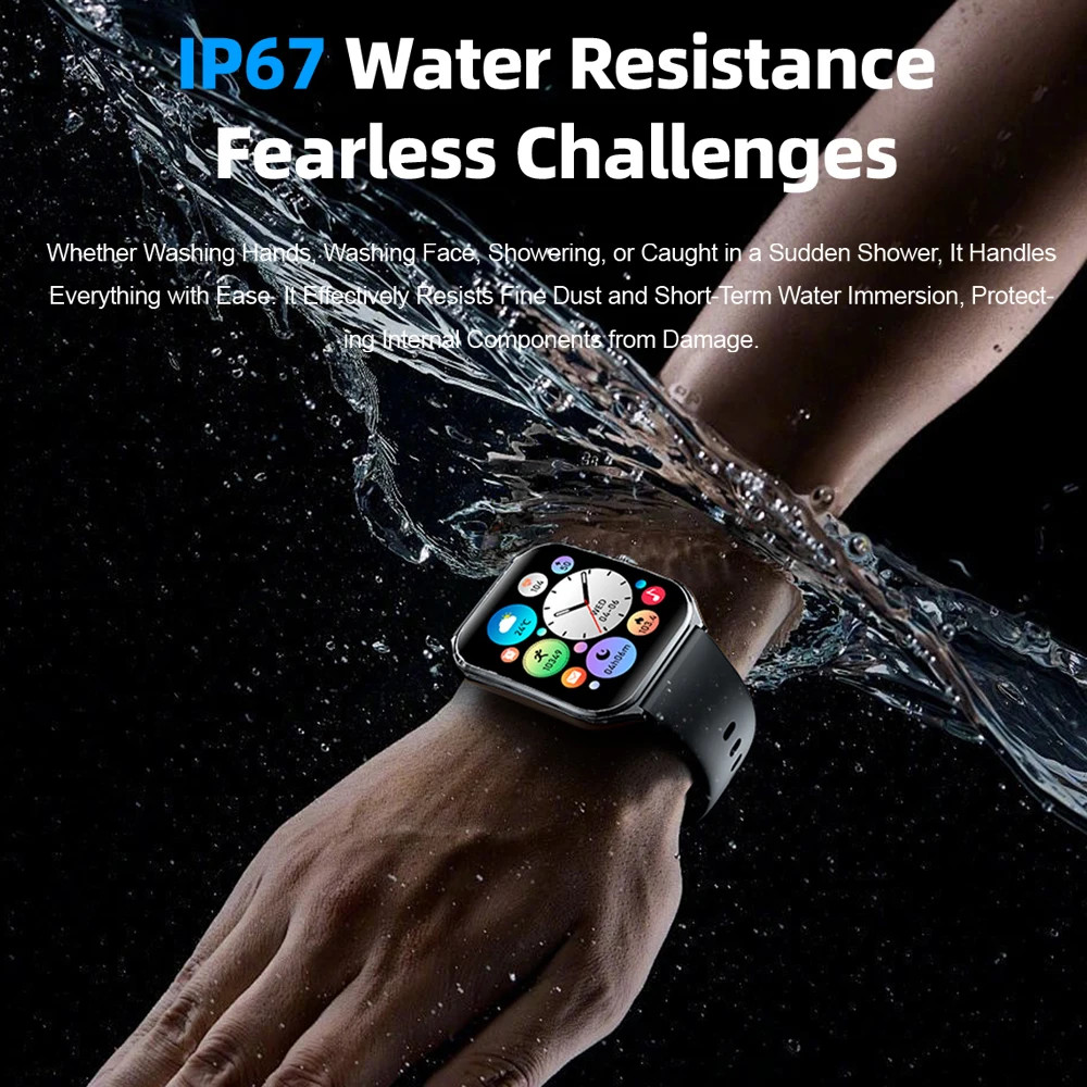 Ultra Thin Men’s Smartwatch AB5691 1.96″ AMOLED 368*448 Always Health