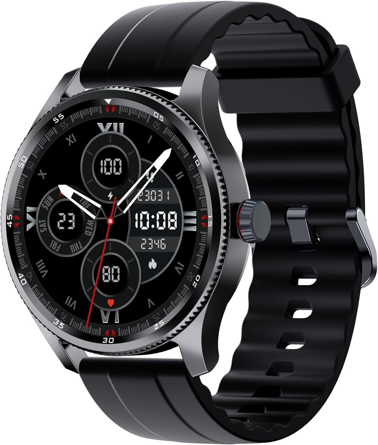 Smart Watch Men Women Call/HR/Step/Sleep/Alexa Waterproof for Galaxy Phones
