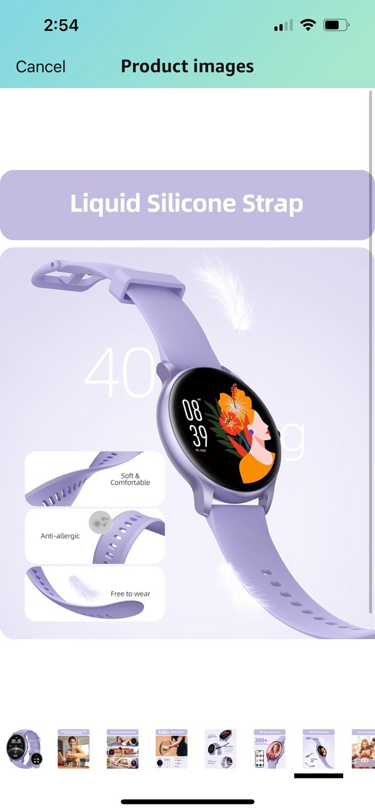 Parsonver Smart Fitness Watch(Answer/Make Calls) for Android iPhone, Purple