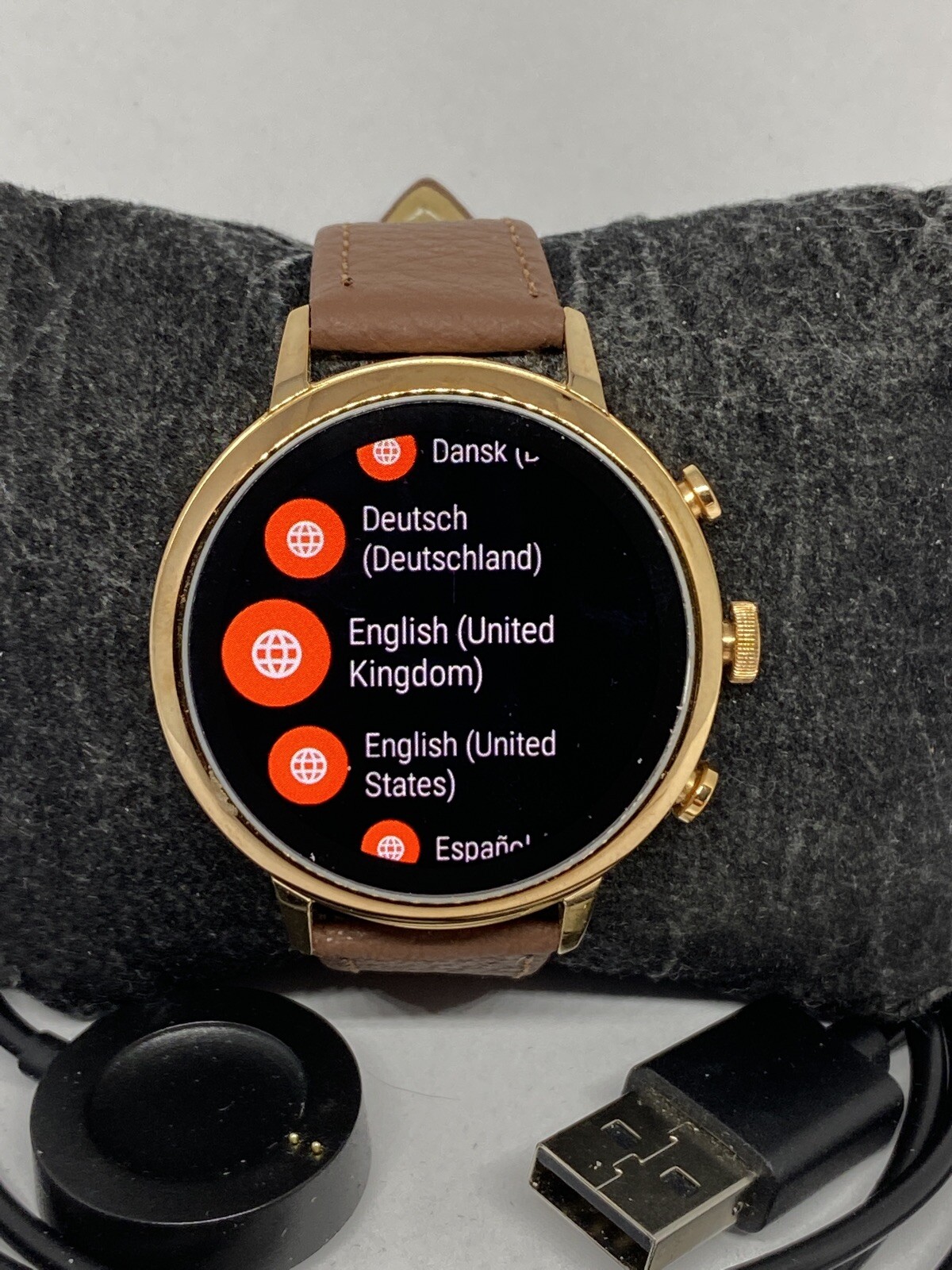 Fossil Gen 4 Authentic Digital Dial Smart Watch Custom Band FTW6016 LT343