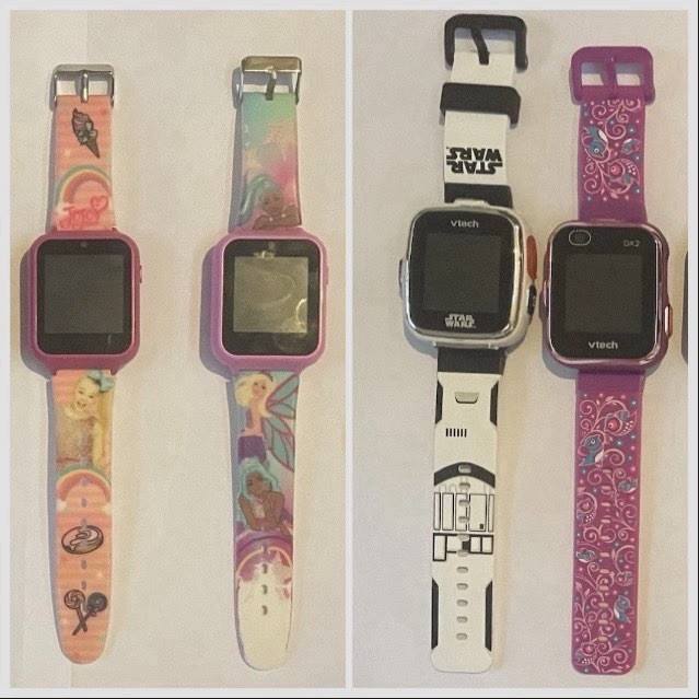 VTech and Mixed Brand Kids Interactive Smartwatches Lot Of 4