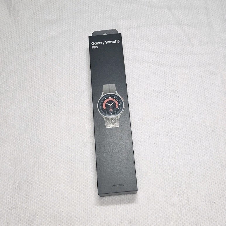 Samsung Galaxy Watch5 Pro Silver Case Gray Band Android Compatible
