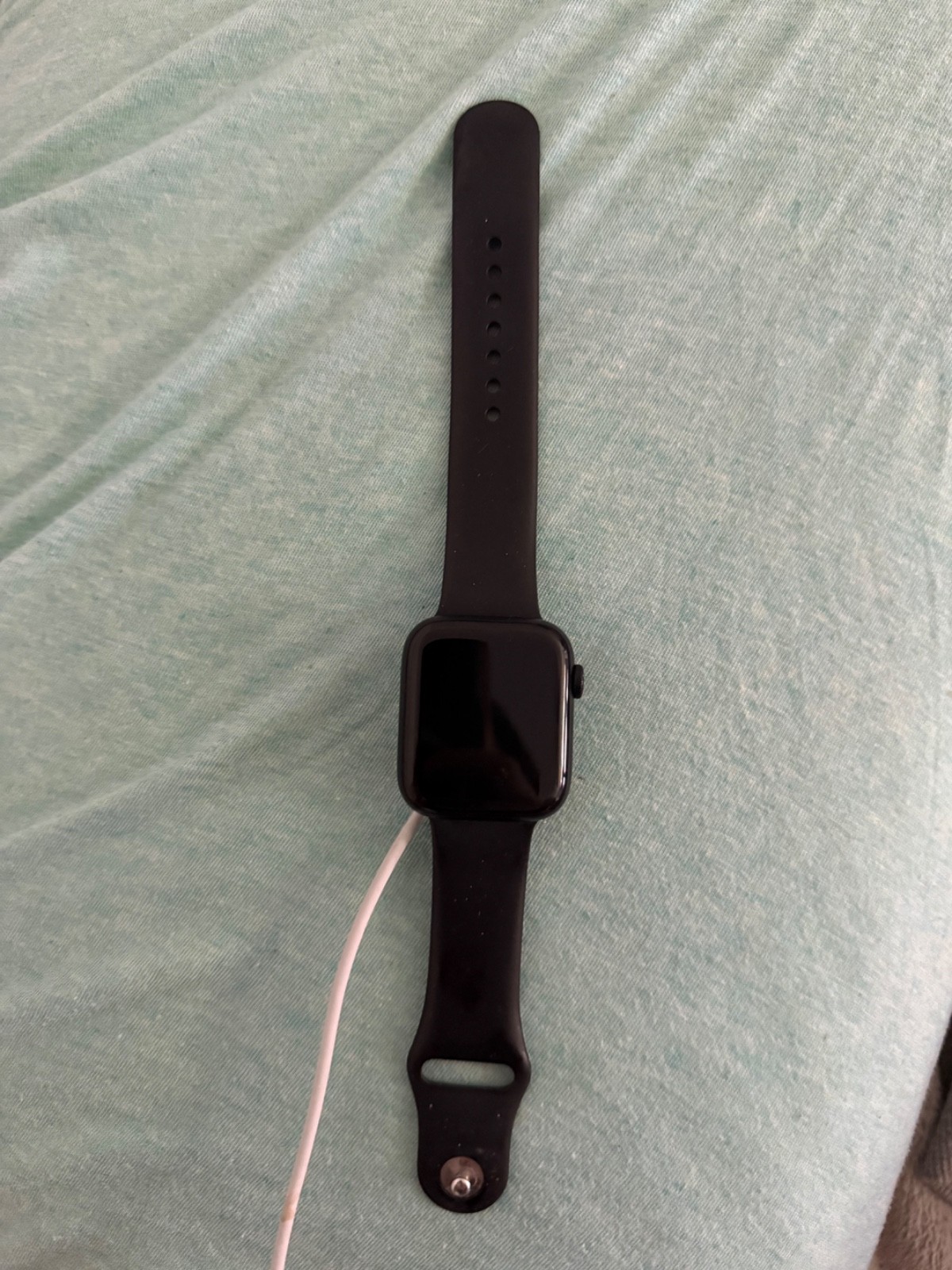 Apple Watch SE (2022) 44mm Midnight Aluminum Case with Sport Band, M/L (GPS …