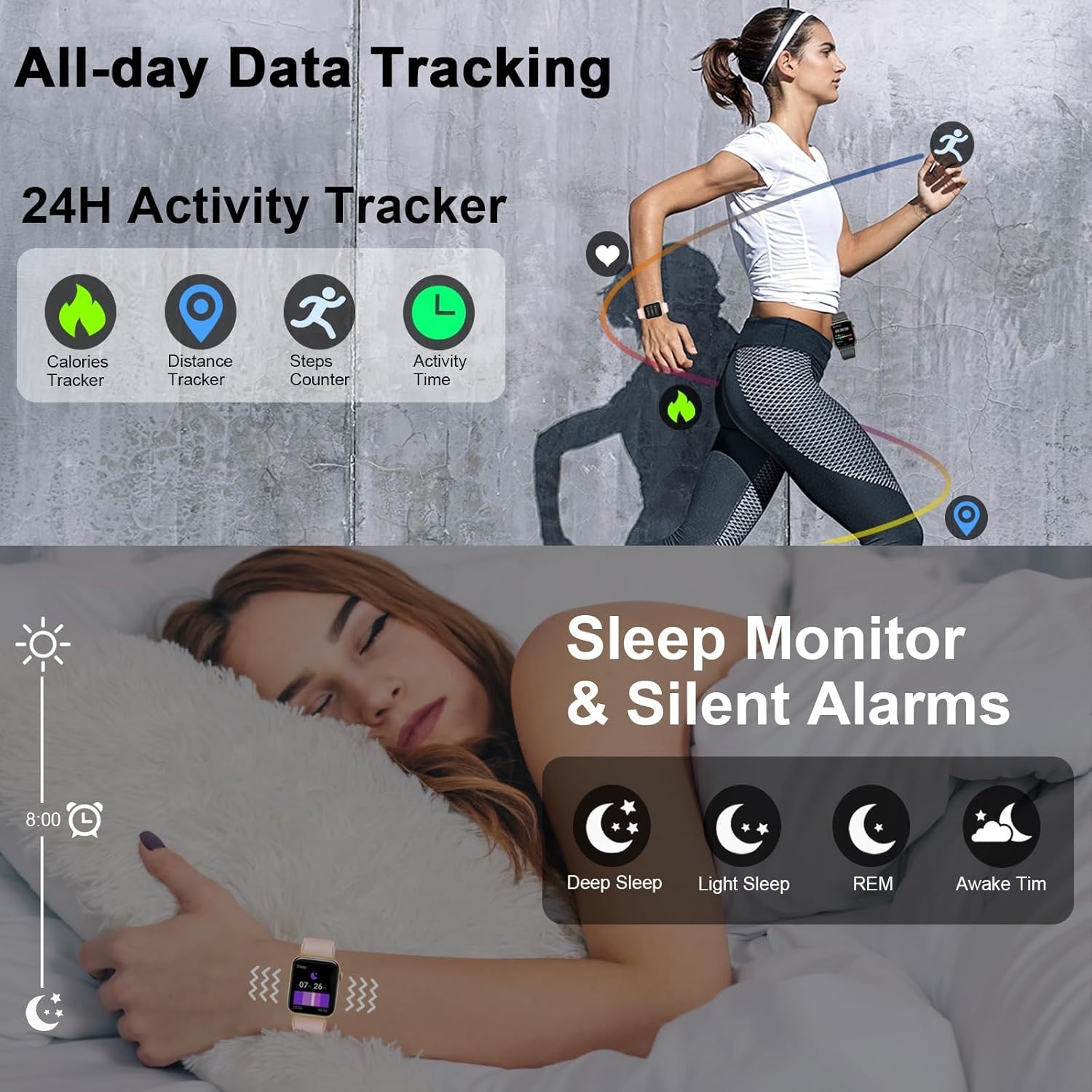 Women’s Smart Watch Bluetooth SmartWatch For Apple iPhone iOS and Android