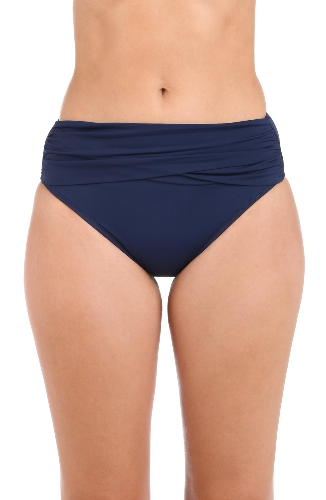 Women’s Island Goddess Banded Hipster Swimsuit Bottom, Indigo, 10