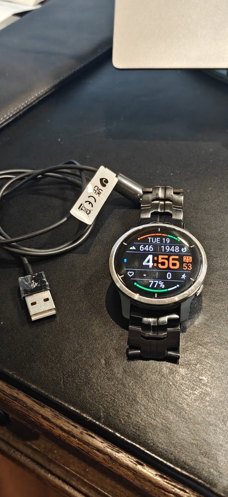 Garmin Venu 2 GPS Smartwatch 45mm Black Titanium Band – Android iOS