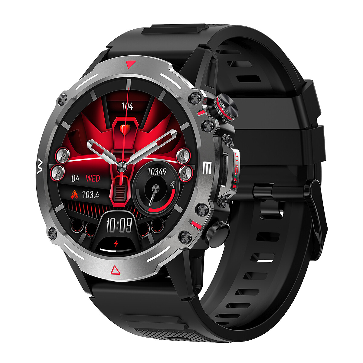 2025 Military AMOLED Smart Watch Bluetooth Call NFC Rugged Sport Fitness Tracker