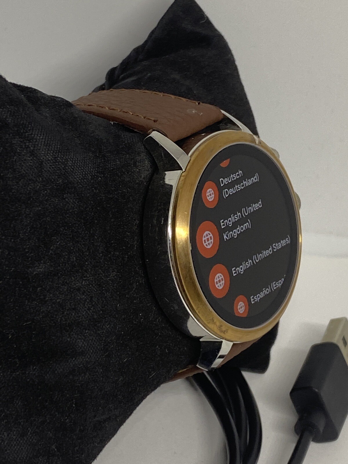 Fossil Gen 4 Authentic Digital Dial Smart Watch Custom Band FTW6016 AB376