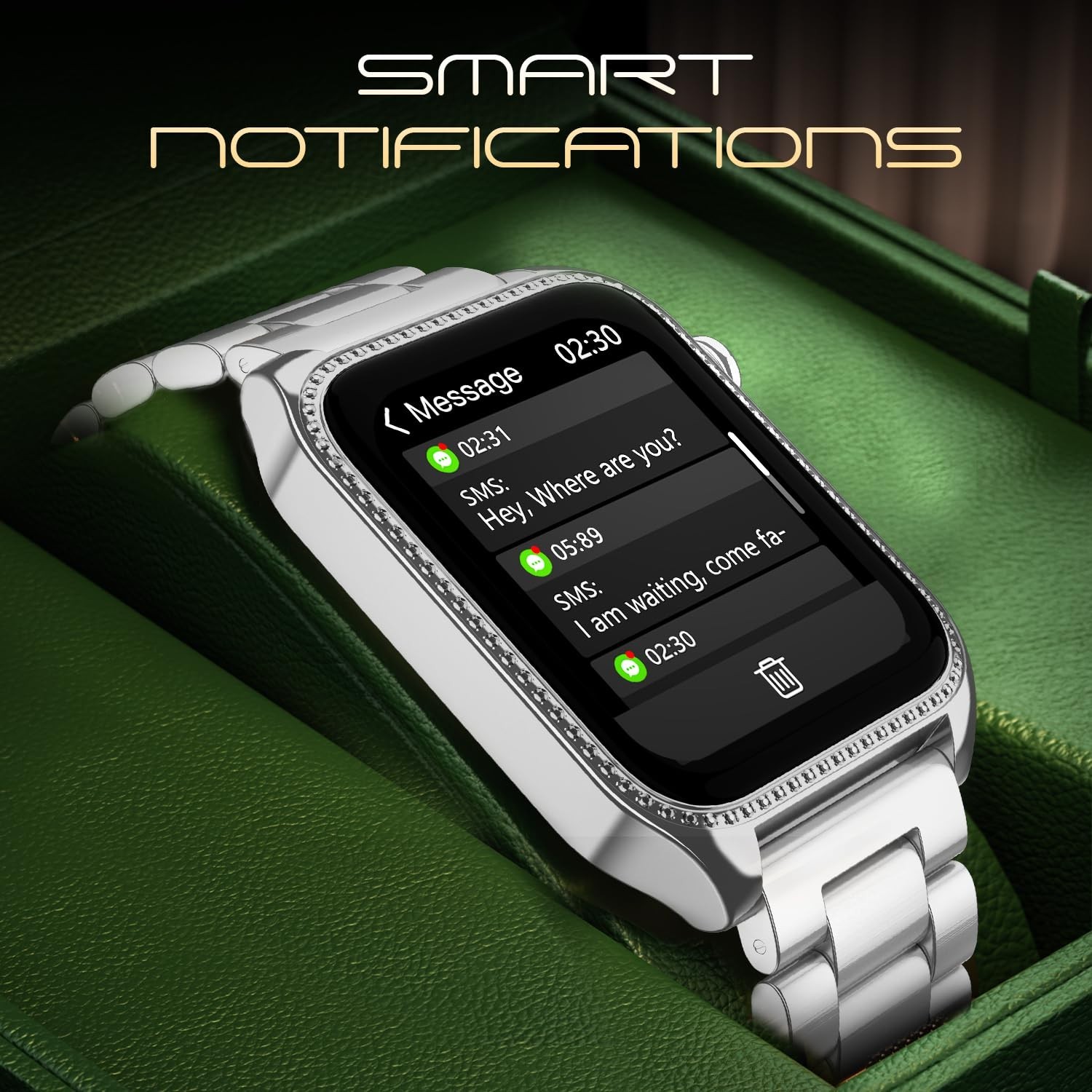 Fire-Boltt Xelor Stainless Steel Smart Watch. 1.78″ AMOLED | Bluetooth Calling