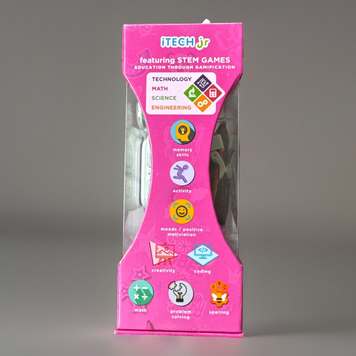 iTech Junior Kids Earbuds & Smartwatch Set – Cat Print