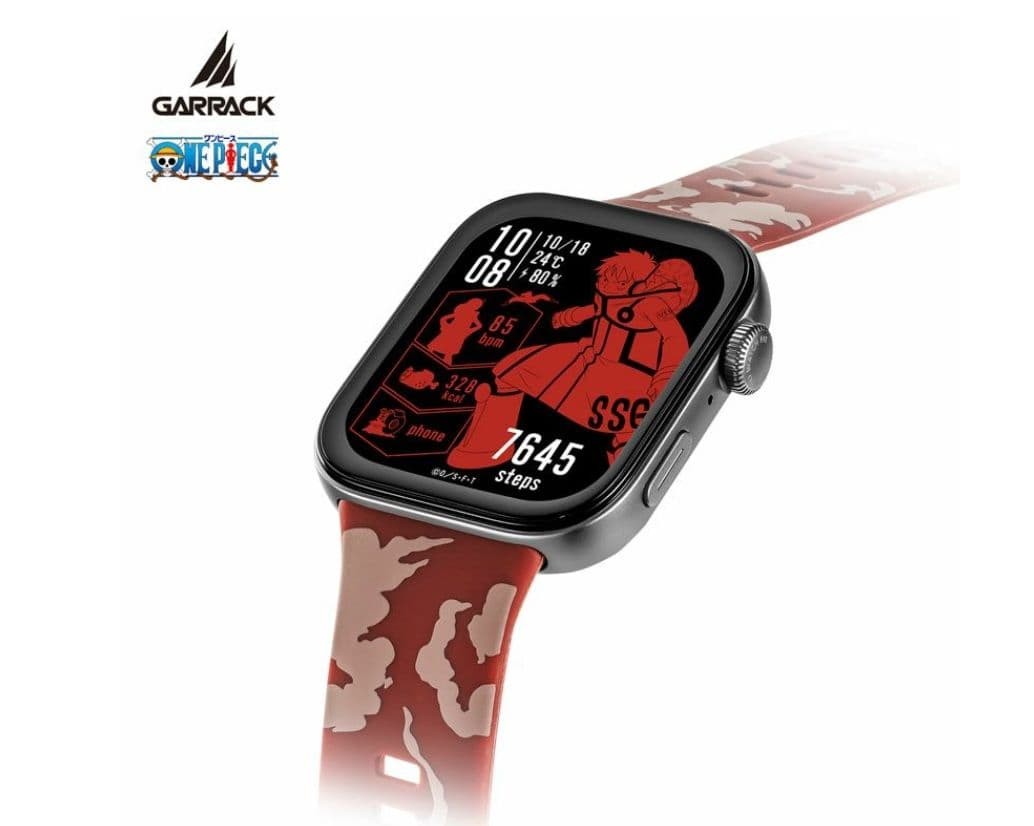 GARRACK One Piece Luffy Smartwatch HUC-OP-FT3-L Quartz GPS Silicone Strap New