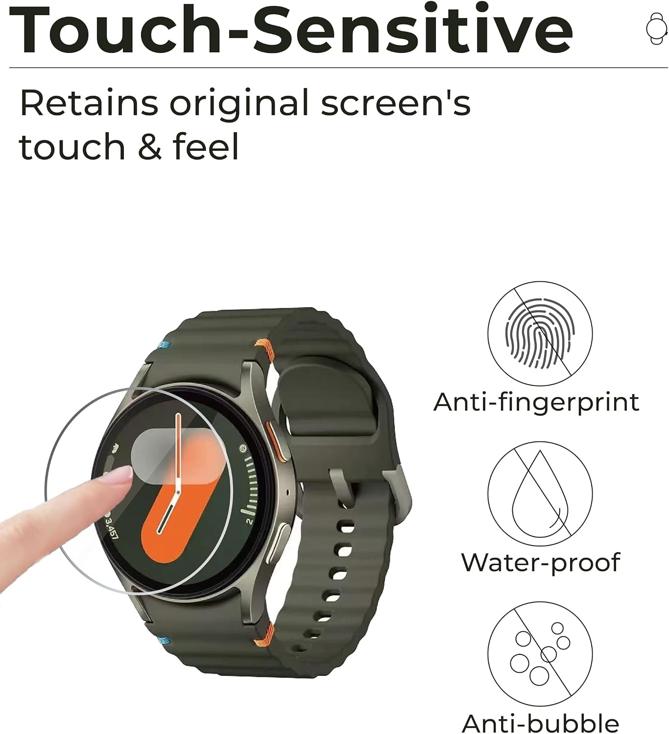 4 Pack Screen Protector for Samsung Galaxy Watch 40mm 9H Hardness Tempered Glass