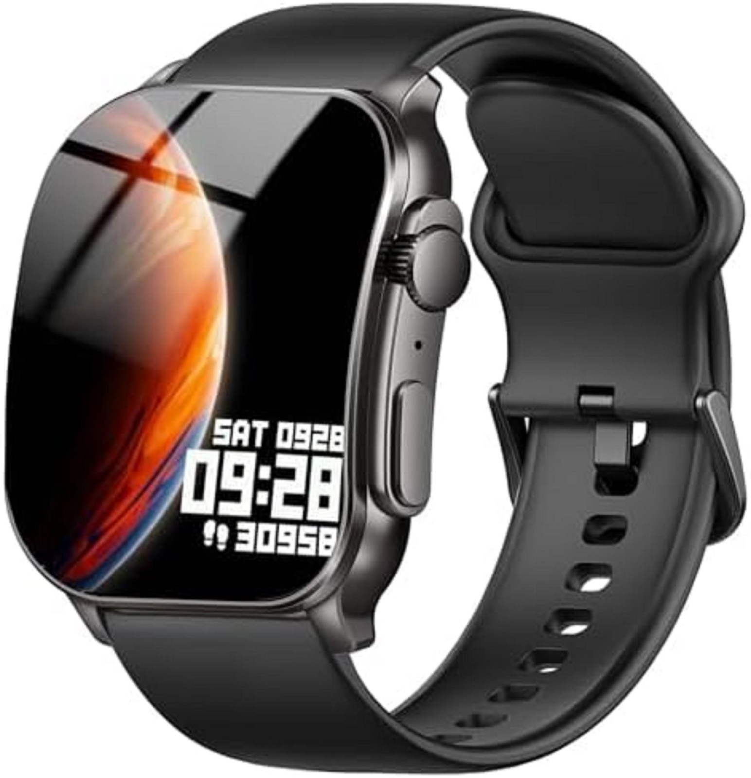 Smart Watch, 2.01″ AMOLED Curved Touchscreen Fitness Watch for Men Women, IP6…