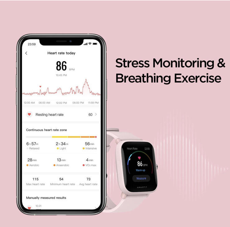 Amazfit Bip U Smartwatch: 9-Day Battery Life – 60+ Sports Modes – Andoird/IOS