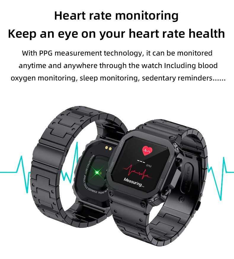 Smart Watch Bluetooth Calling Waterproof Health Monitor For IOS Android New