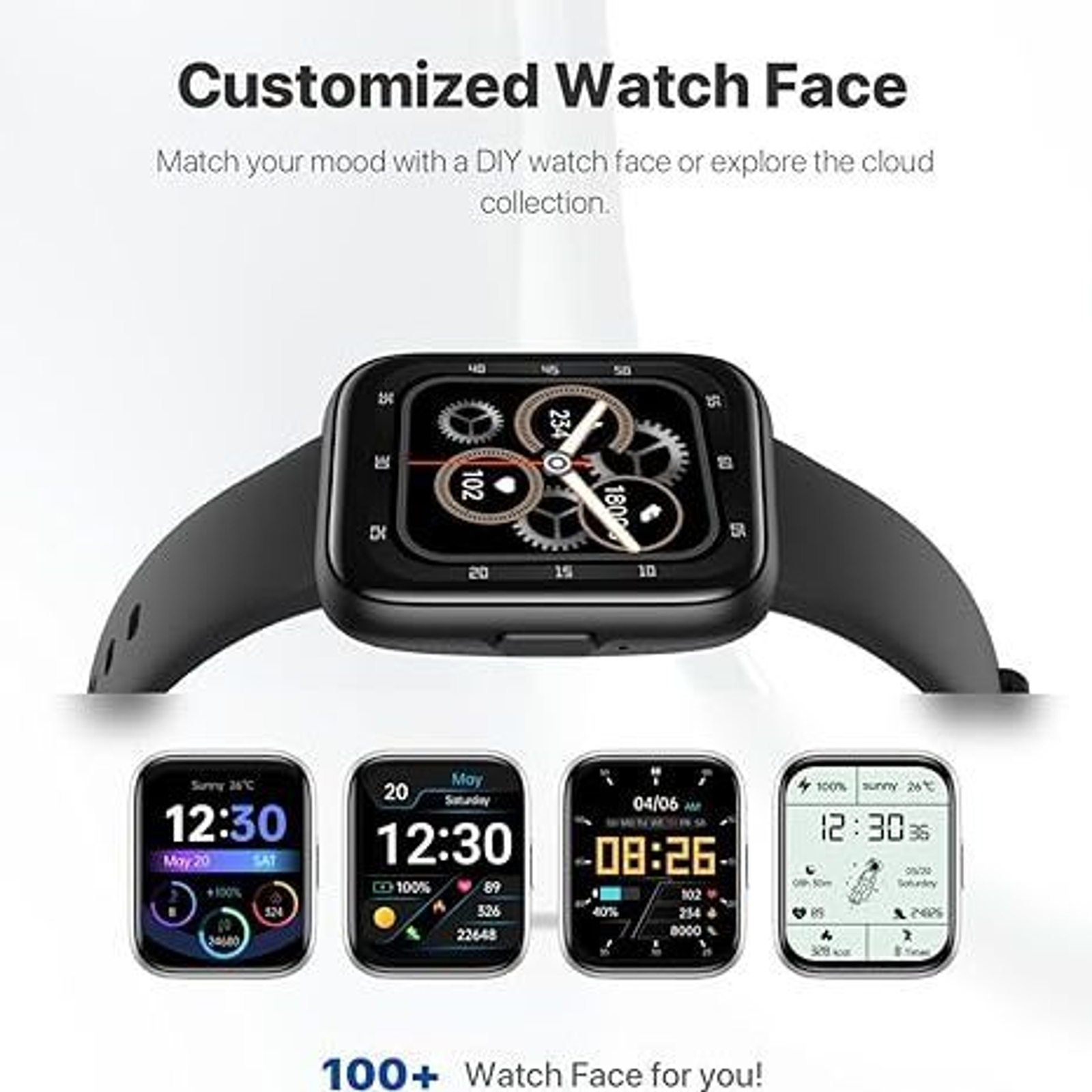 Smart Watch Answer/Make Calls/Quick Reply/AI Voice Assistant, 1.83″ for Android
