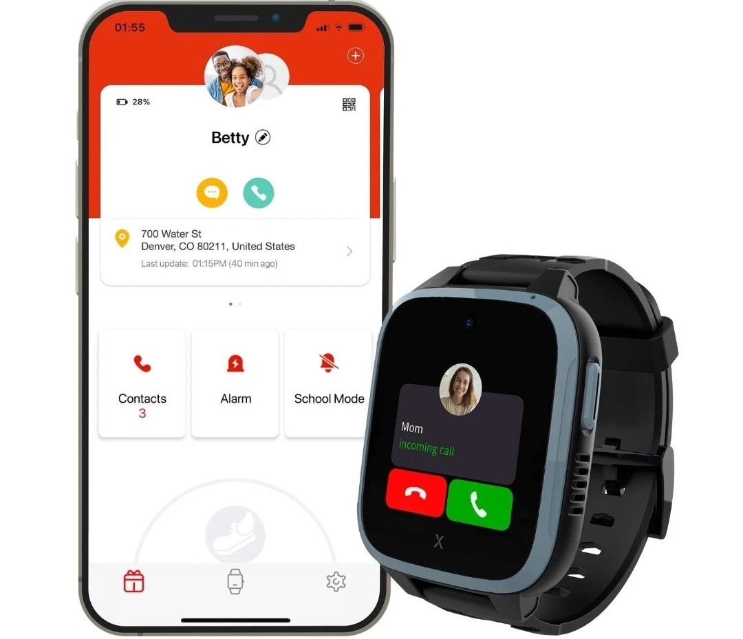 Xplora XGO3 Kids Smart Watch Cell Phone GPS Tracker – Black with SIM Card