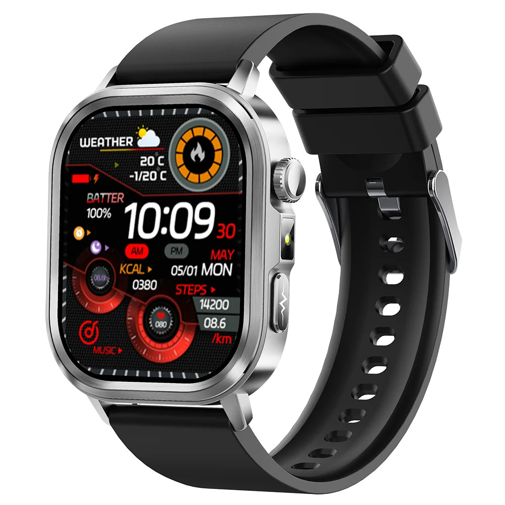 ET573 ECG+PPG AMOLED SOS AI Voice Smart Watch Bluetooth Call Health Monitoring