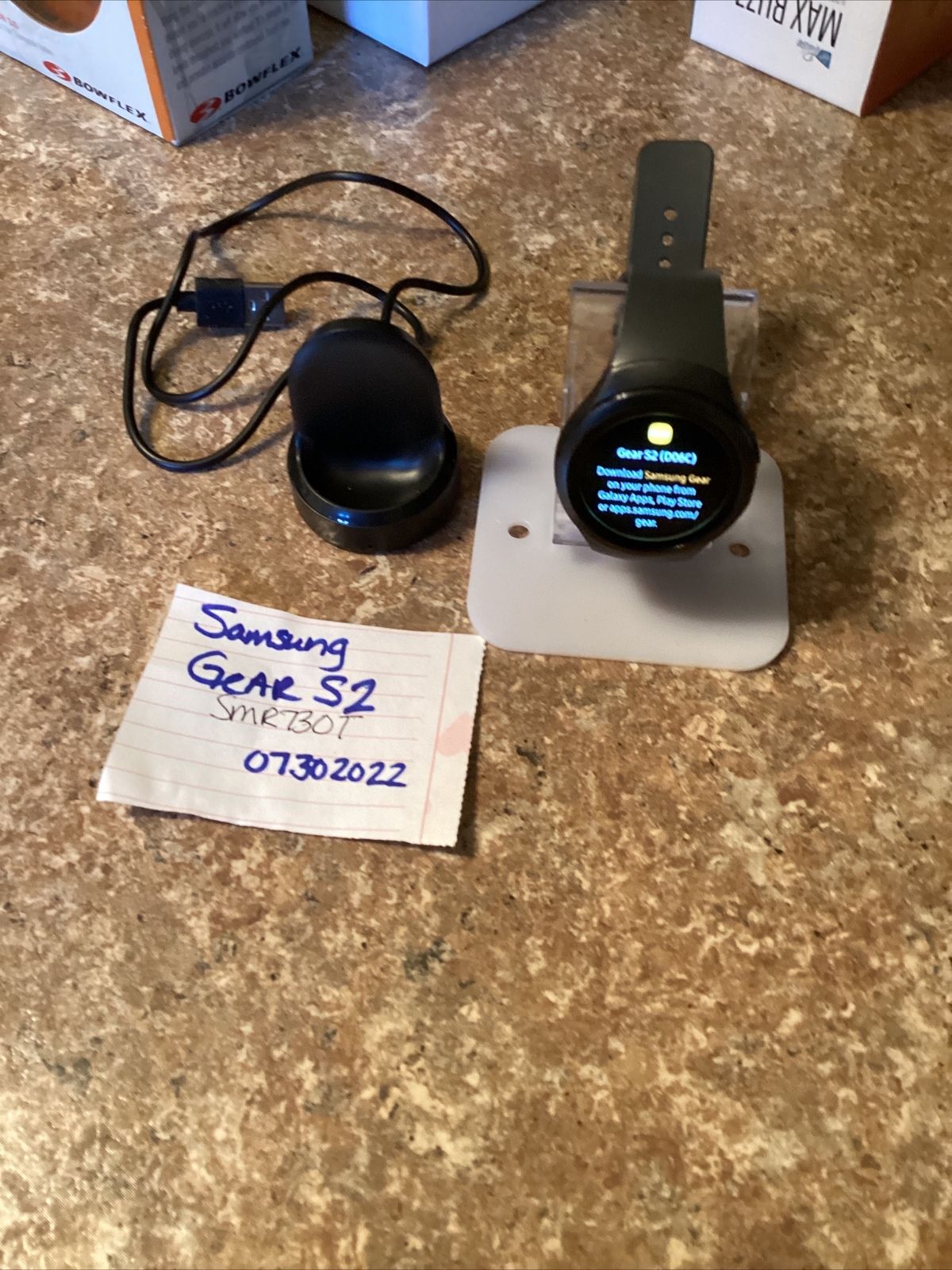 Samsung Galaxy Gear S2 42mm Stainless Steel Case Dark Gray Classic Buckle Smart