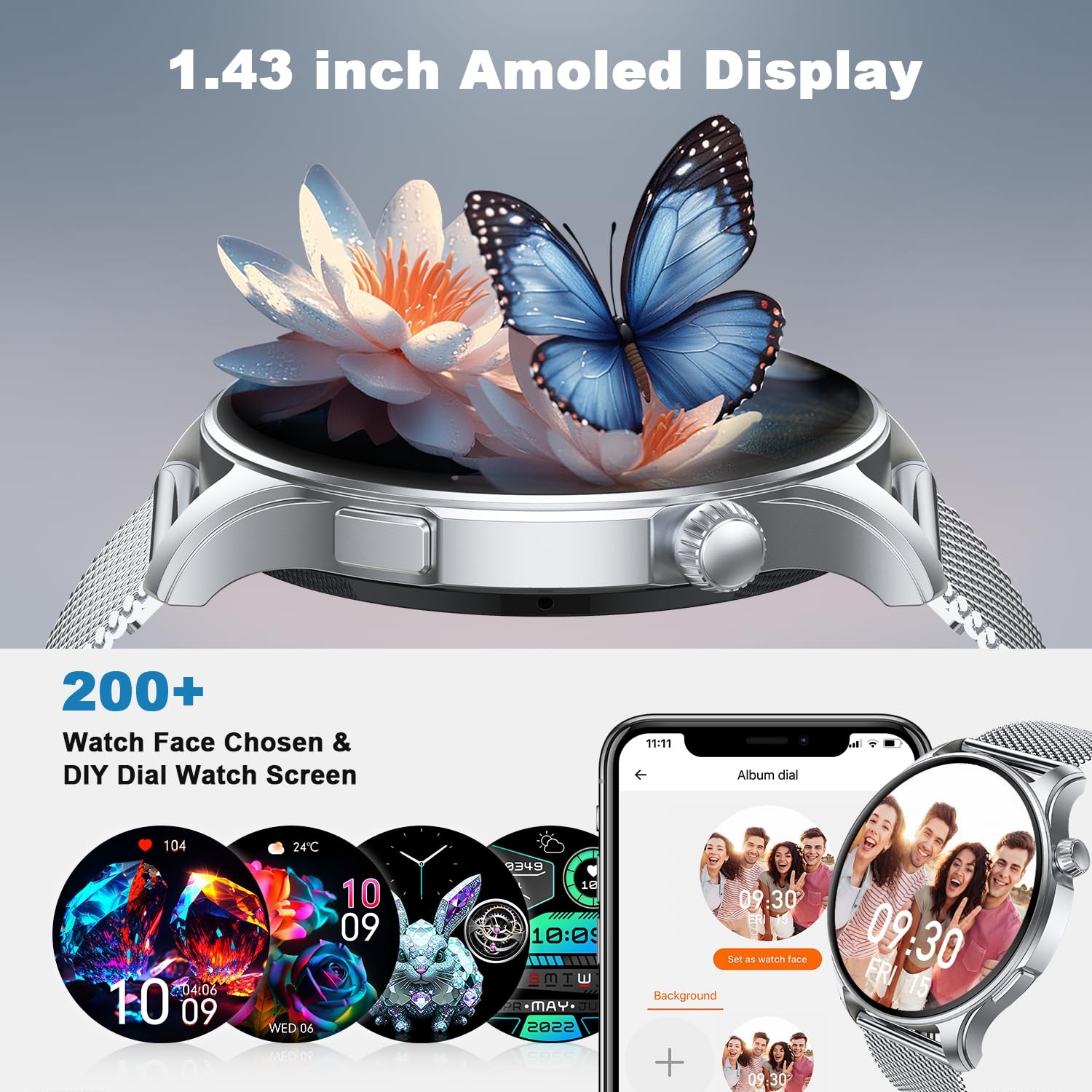 Kimeag Smart Watch for Men Women Fitness Waterproof Make Answer Call Digital …