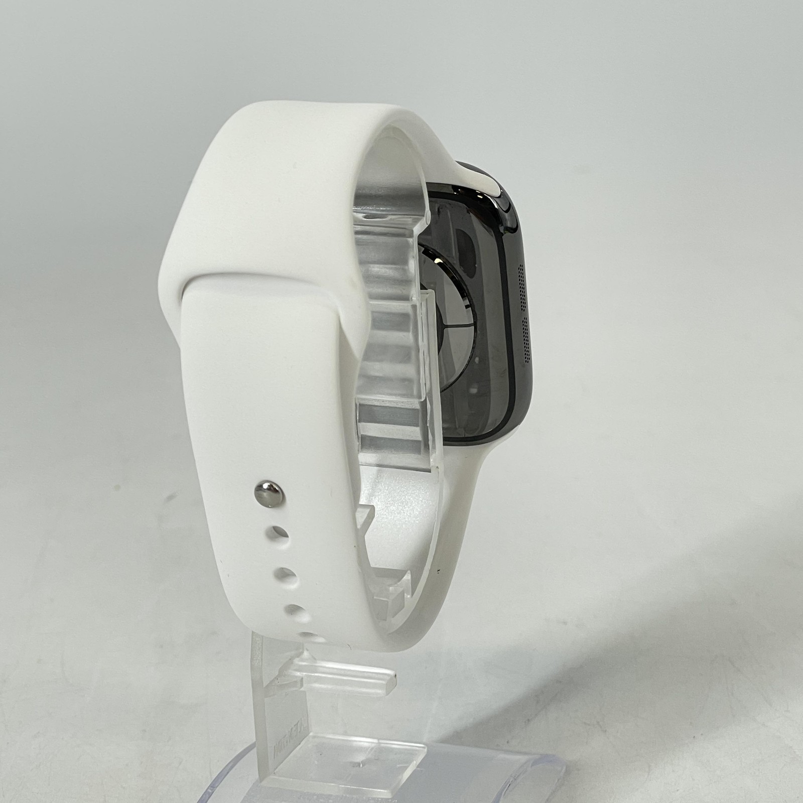 Apple Watch (Series 10) 46mm Slate Titanium (LTE) w/ White Sport Band- Excellent