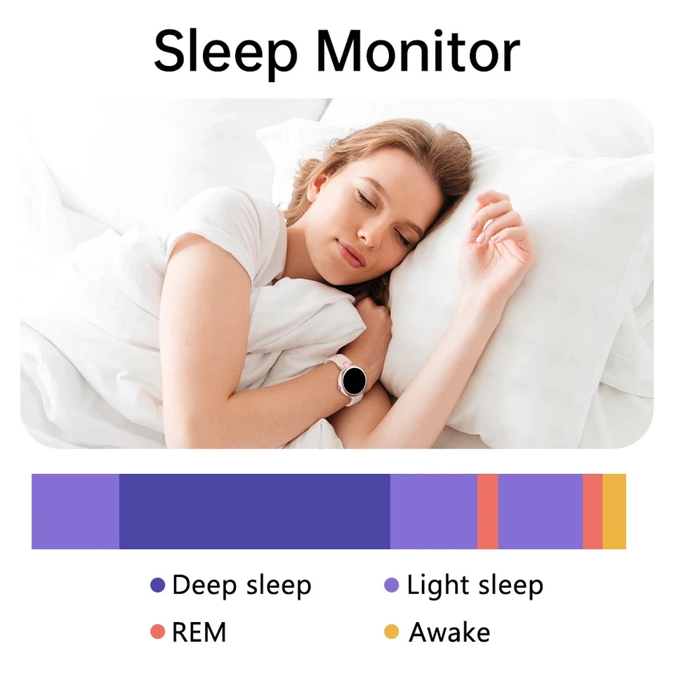 Waterproof Smart Watch for Men Women Compatible with iPhone/Android Phones
