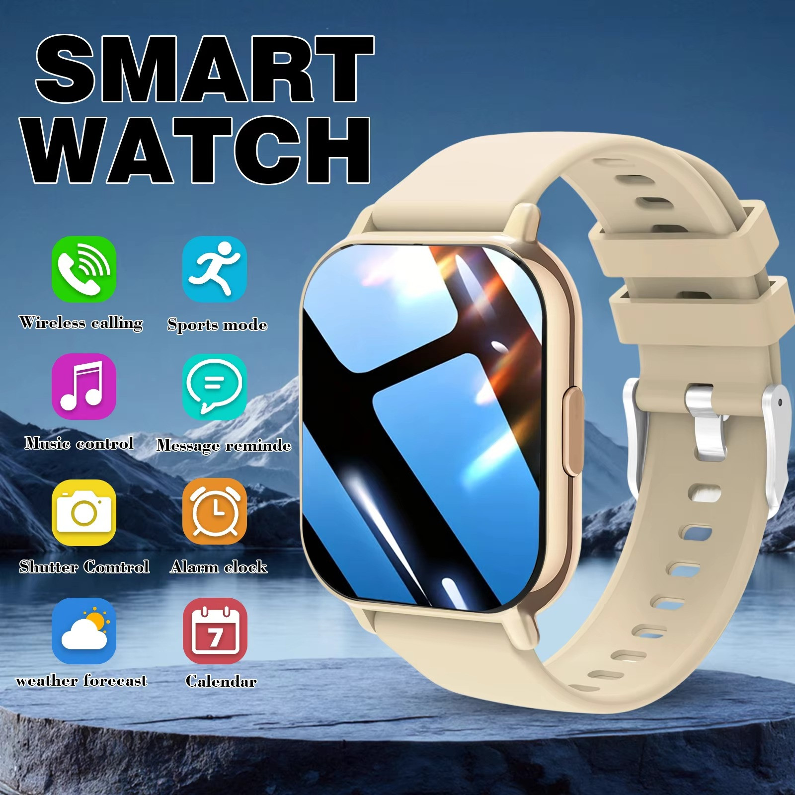 Smart Watch Bluetooth Call Fitness Tracker Heart Rate Monitor 1.81″