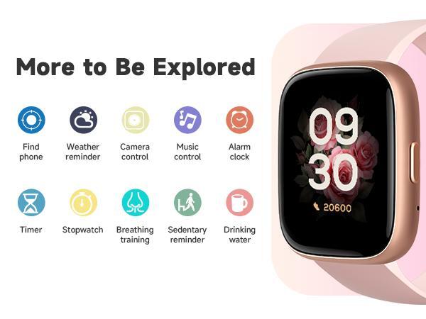 TOOBUR Multifunctional Touch Screen Smartwatch Fitness Tracker