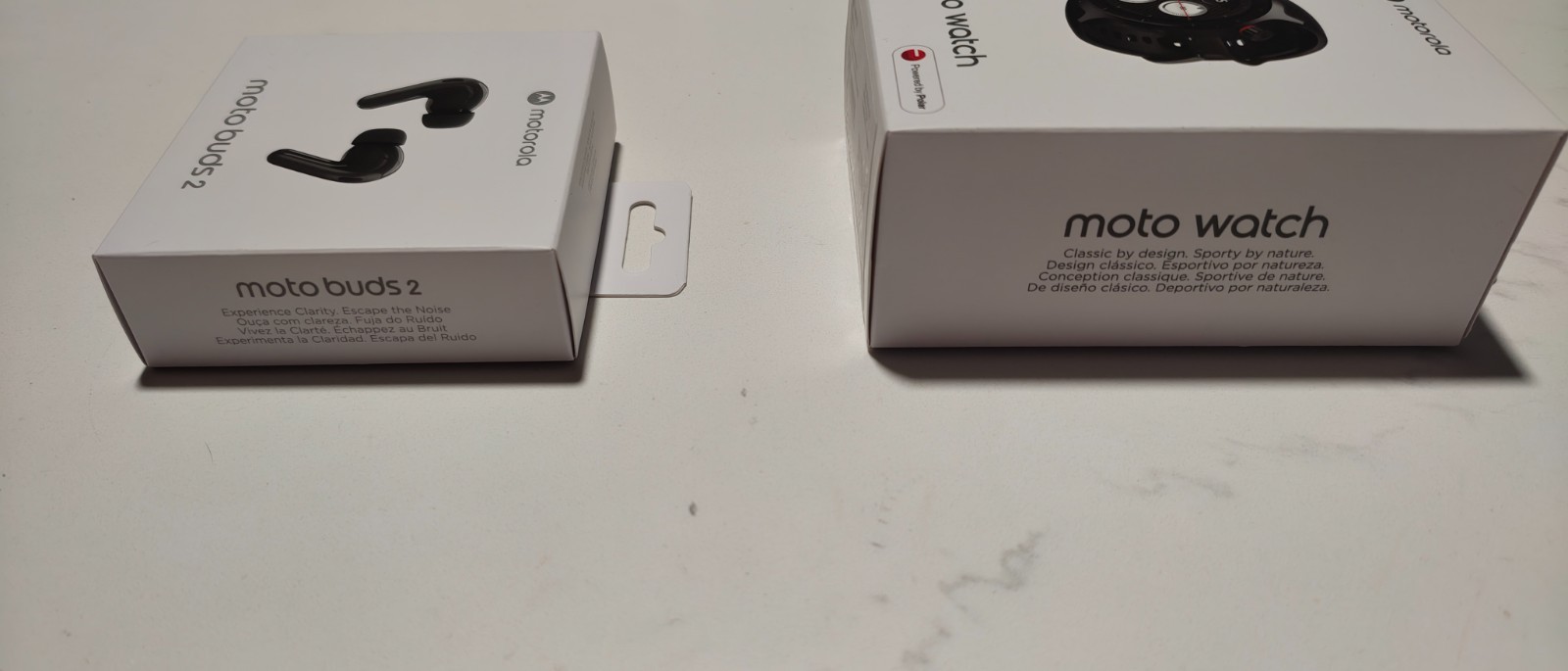 Motorola Moto Watch and Moto Buds 2 Combo – New Unopened Box