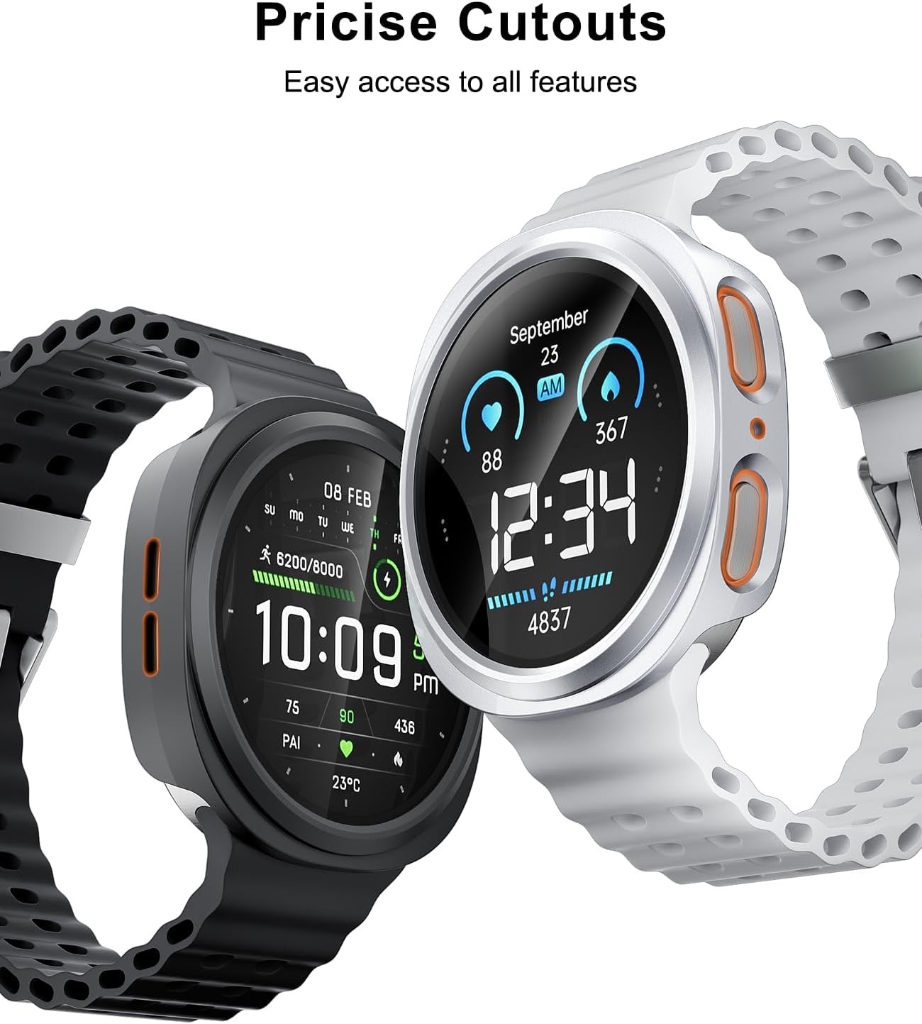 Case For Samsung Galaxy Watch 9 40mm | Hard PC Bumper Protective Cover