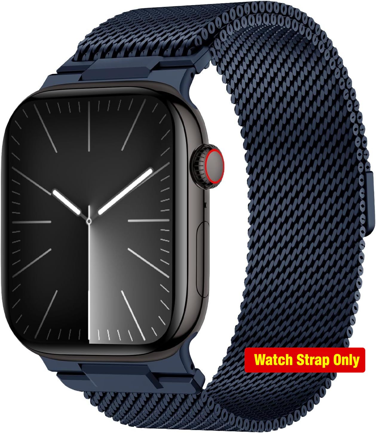 Only Case For Apple Watch 49mm 46mm 45mm 44mm Metal Milanese Loop Dark Blue